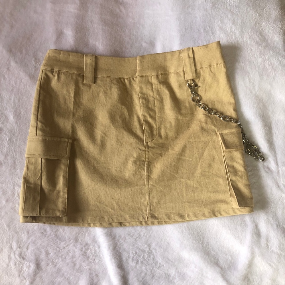 forever 21 cargo mini skirt